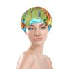 Cartoon American Map Printed Waterproof Double-Layer Shower Cap view 3