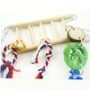 Hamster Climbing Swing Toy for Small Animals, Wood and Metal view 3