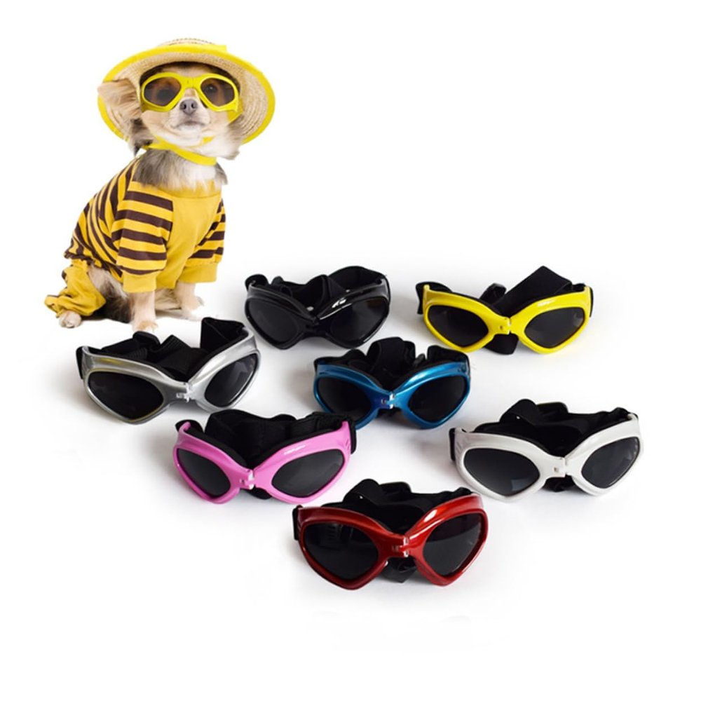 minkissy Pink Pet Sunglasses for Dogs and Cats with UV Protection