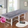 Highdi Massage Table Cover with Face Hole, Washable Crystal Velvet, Gray, 80 x 190 cm view 1