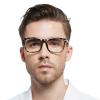 OCCI CHIARI Blue Light Blocking Reading Glasses 2.25 for Men, Lightweight Rectangle Computer Glasses with Spring Hinges, Gray Leopard view 2