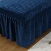 Highdi Massage Table Cover with Face Hole, Washable Crystal Velvet, Elastic Fitted Massage Bed Cover, Soft Breathable, 70 x 185 cm, Navy Blue view 3