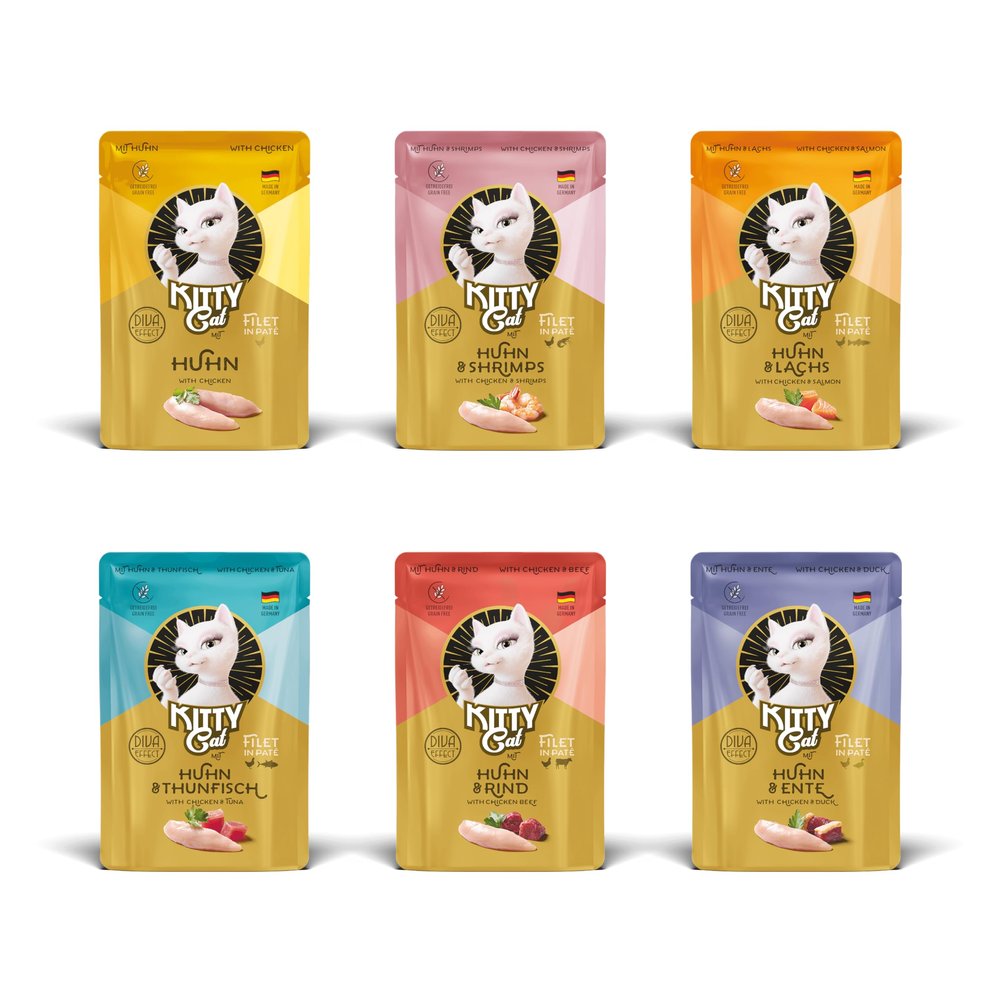 KITTY Cat Mix Filet in Pouch, 6 x 85 g