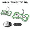 GISUREY Personalized Dog Tag with Engraving - Glitter Dog Tag view 4