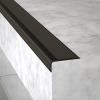 oocco PVC Self-Adhesive Anti-Slip Stair Edge Protector, 5 × 2.5 cm × 1.5 m, Black view 1