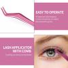 Yalixuan 2-in-1 Eyelash Tweezers with Integrated Comb view 4