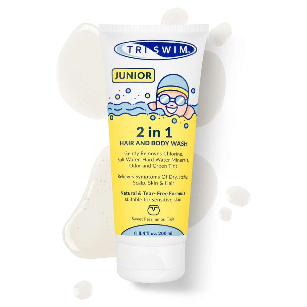 TRISWIM Junior After-Swim Hair & Body Wash for Children, 200 ml