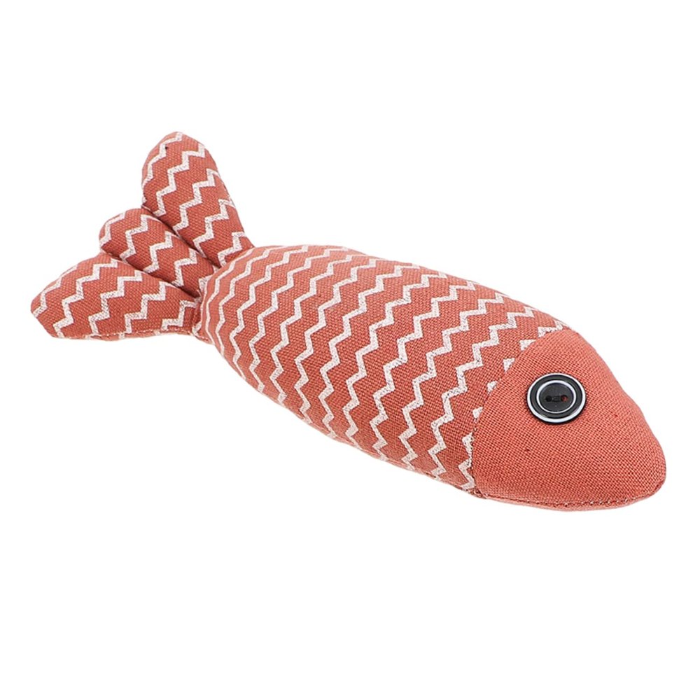 Minkissy Cat Toy with Catnip - Interactive Stuffed Fish Pillow