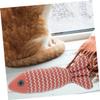 Minkissy Cat Toy with Catnip - Interactive Stuffed Fish Pillow view 2