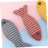 Minkissy Cat Toy with Catnip - Interactive Stuffed Fish Pillow view 3