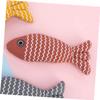 Minkissy Cat Toy with Catnip - Interactive Stuffed Fish Pillow view 4