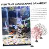 FRCOLOR 5-Piece Artificial Plant Aquarium Decoration view 2