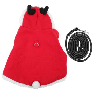 FRCOLOR Adjustable Fleece Rabbit Harness with Leash, Christmas Costume