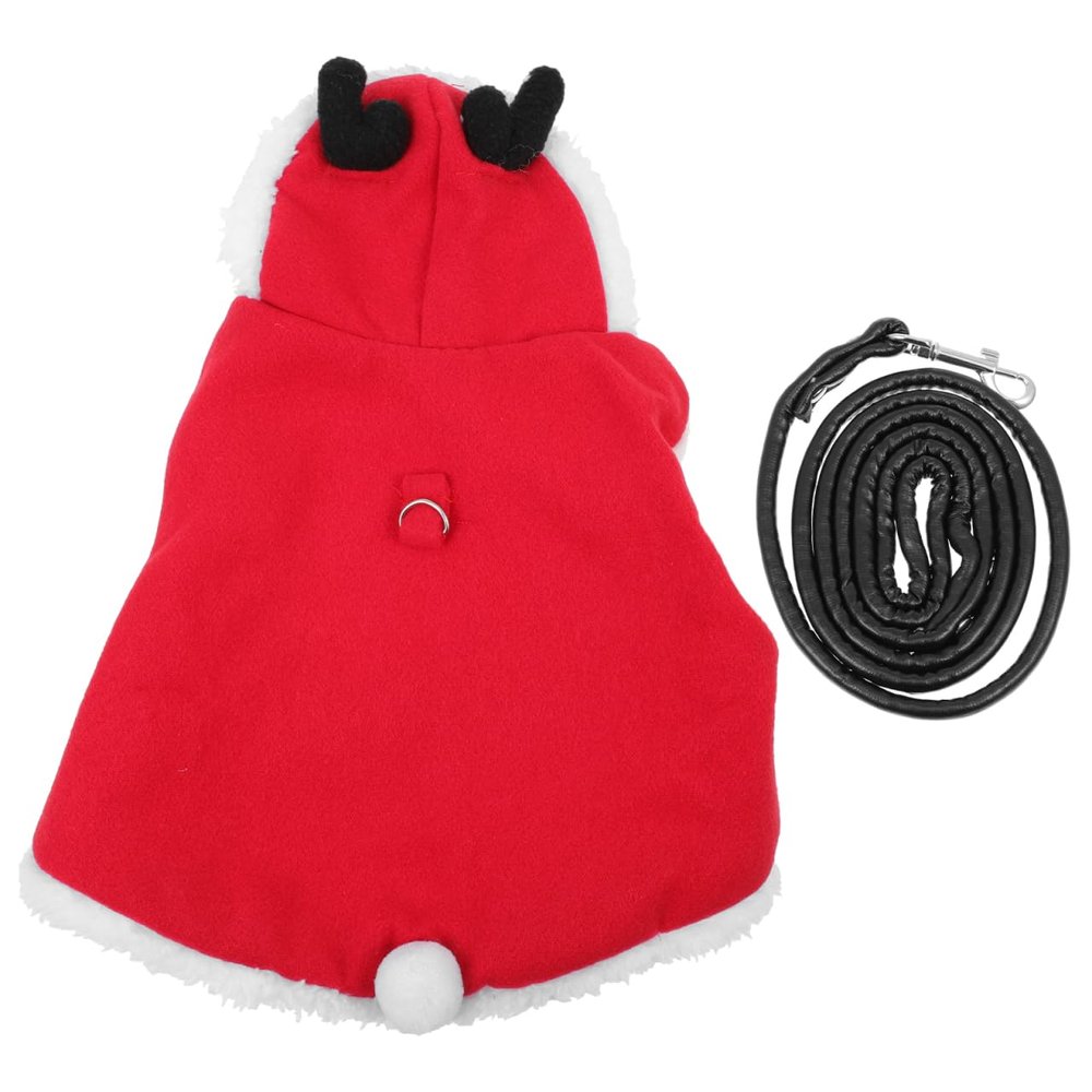 FRCOLOR Adjustable Fleece Rabbit Harness with Leash, Christmas Costume