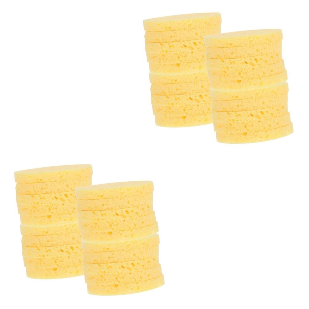 FRCOLOR 100-Piece Portable Moist Sponge Discs for Hermit Crab Hydration