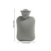 WAOCEO Durable Hot Water Bottle for Bed, Portable Mini Hand Warmer, 500 mL, for Hot and Cold Compresses, Hand and Foot Warmer (Color: A) view 2