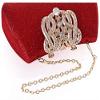 RajoNN Women's Diamond Evening Clutch, European and American Fashion, Banquet Bag, 18 x 10 x 6 cm (Black) view 4