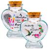 2-Pack Memorial Glass Bottles for Ashes view 1