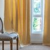 XCLOOZGL Boho Geometric Half-Sheer Curtain with Tassels, Yellow, 52W x 18L view 3