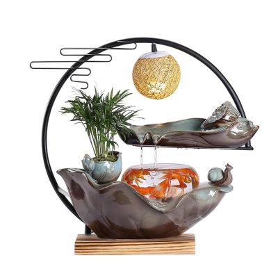 HUMAJORY Chinese Style Circulating Water Aquarium Decoration