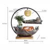 HUMAJORY Chinese Style Circulating Water Aquarium Decoration view 2