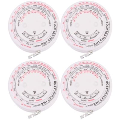 Healvian 4-Piece Portable BMI Body Measuring Tape Set