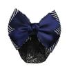 DSOUWEH Bow Hairnet, Thick Stripes, Blue view 1