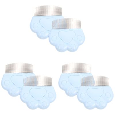 FRCOLOR 6-Piece Pet Grooming Comb Set for Dogs and Cats