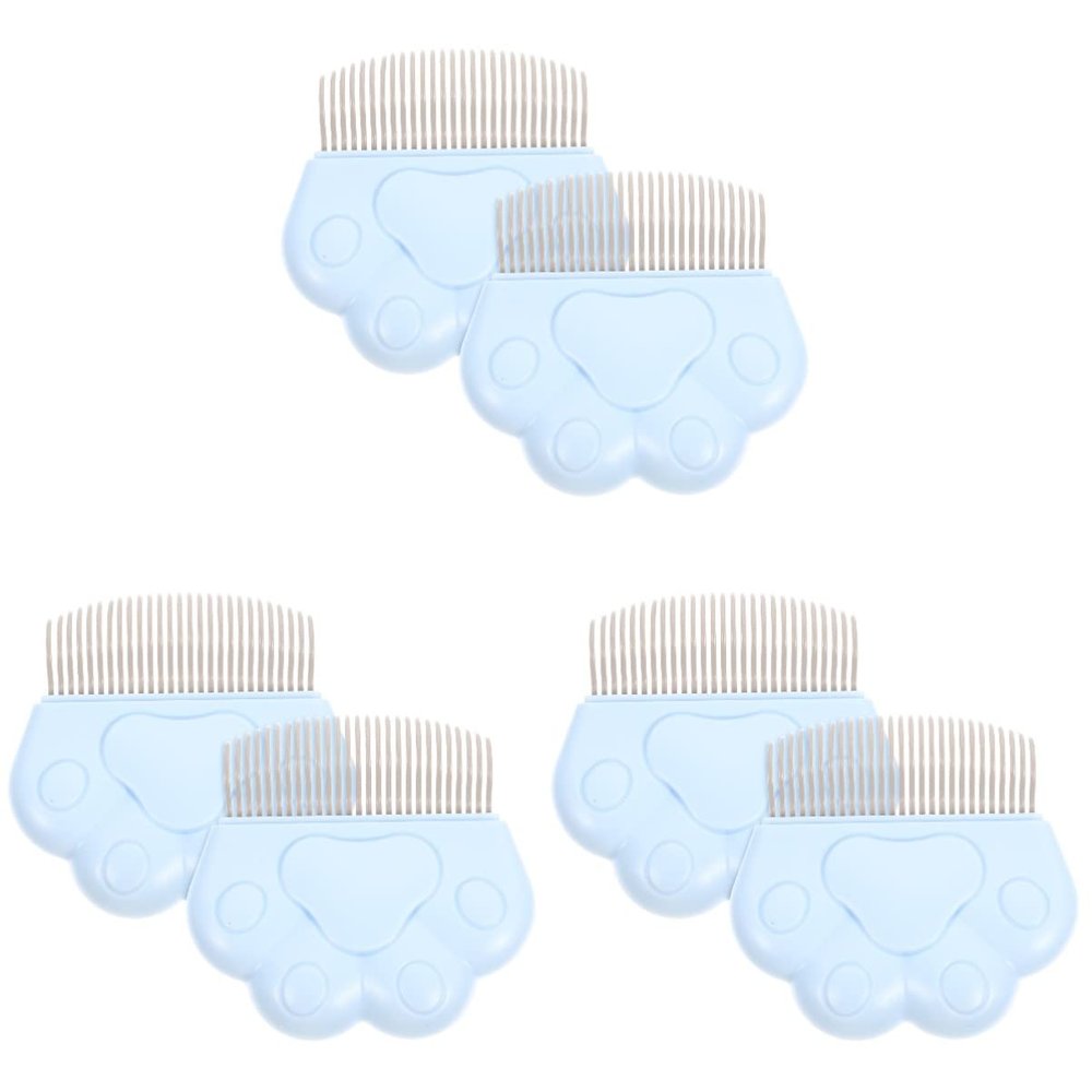 FRCOLOR 6-Piece Pet Grooming Comb Set for Dogs and Cats