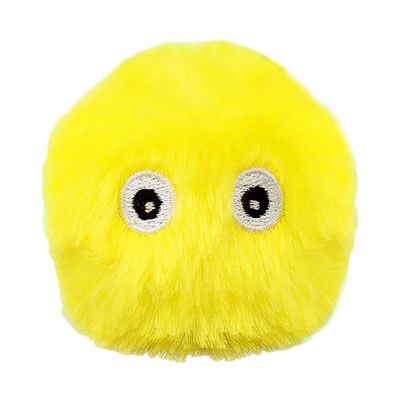 Ailan Soft and Durable Interactive Cat Toy for Endless Entertainment, Plush Cat Ball Training Toy, Yellow