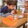 Multifunctional Spacious Hamster Carrier for Hamsters and Small Pets, Pink view 2