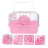 Multifunctional Spacious Hamster Carrier for Hamsters and Small Pets, Pink view 4