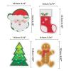 Christmas Cartoon Print Cleaning Sponge Scrubber view 4