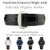 SVAPO Crocodile Leather Watch Strap for Omega Seamaster 300, Speedmaster, De Ville, AT150, 19 mm, Agate view 3