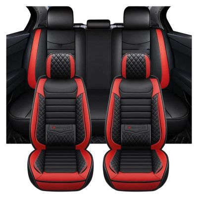 pclele Car Seat Covers for Chrysler 300C, 5-Piece, Red