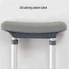 SilteD Canes Underarm Crutches, Double-Folding, Adjustable, Open Cuffs, Lightweight Aluminum, Forearm Support Cushioning System with a Spring view 2