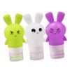 minkissy 3-Piece Travel Bottles for Lotion, Shampoo and Conditioner, Leakproof Cosmetic Containers with Cartoon Design for Travel and Camping view 1