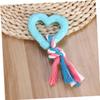 BUGUUYO Heart-Shaped Rubber Ball and Rope Toy for Dogs view 2