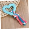 BUGUUYO Heart-Shaped Rubber Ball and Rope Toy for Dogs view 4