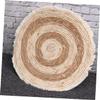 minkissy 1-Piece Woven Cat Litter Mat, Round Cat Bed Mat view 2