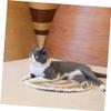 minkissy 1-Piece Woven Cat Litter Mat, Round Cat Bed Mat view 4