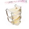 FRCOLOR 2-Piece Warm Multi-Layer Small Animal Hammocks, Yellow view 3