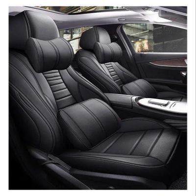 pclele Luxury Car Seat Covers for Mercedes-Benz W213 2016–2020, Complete Set, Black, 5 Seats