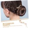 LALAFINA 8-Piece Vintage Pearl Butterfly Hair Clips for Women and Girls view 3
