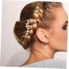 LALAFINA 8-Piece Vintage Pearl Butterfly Hair Clips for Women and Girls view 4