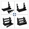 TJLSS 3-Tier PU Bracelet Holder with 3 Rods, Black, 30 x 17 x 22.5 cm view 3