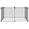 prissent Pet Playpen, 8 Panels with Door, Black, 35 x 35 cm, Steel view 2