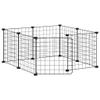 prissent Pet Playpen, 8 Panels with Door, Black, 35 x 35 cm, Steel view 4
