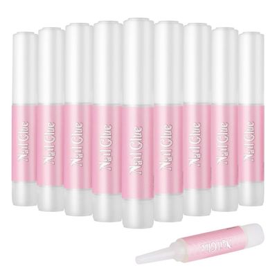 10x Extra-Strong Nail Glue, 2 g, for Artificial Nails