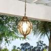 Leoshi IP65 Waterproof Retro Hanging Lantern with Bubble Glass view 2